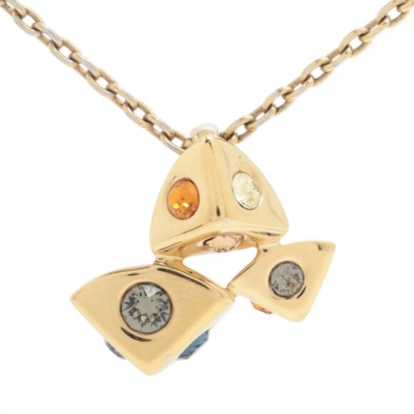 Louis Vuitton Trunkies Multicolor Rhinestone Pendant Necklace - Picture 1 of 5